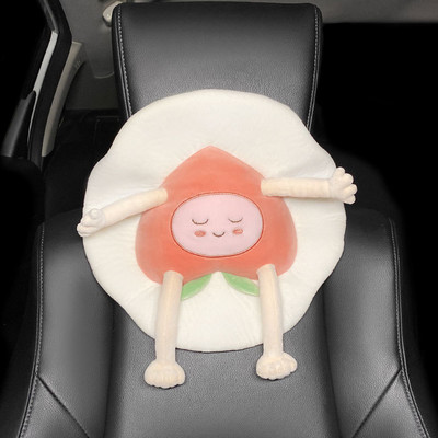 Aranyos autósülés fejtámla párna plüss nyakvédő autós rajzfilm Fruit Travel párna autó csúszásmentes párna gyerekeknek felnőtteknek