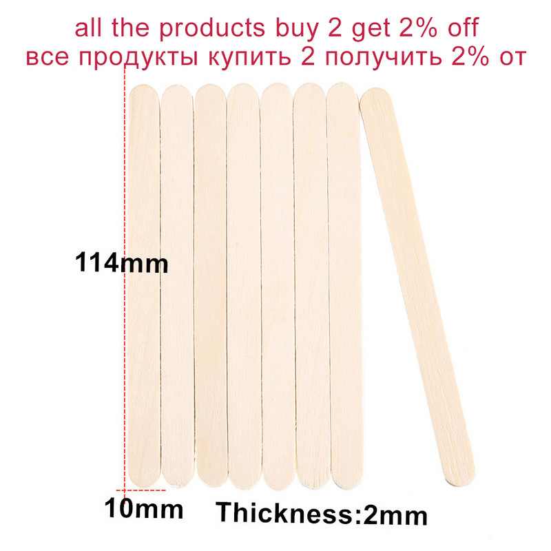 50-150 komada 11 cm drveni štapići za kavu, čaj, sladoled, štapiće za sladoled, miješalice za napitke, za DIY izradu nakita, štapići od UV smole, alati