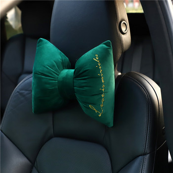Μαξιλάρι προσκέφαλου καθισμάτων αυτοκινήτου, βελούδινο, χαριτωμένο μαξιλάρι κεφαλής, αυχένας μέσης, αναπνεύσιμο, αποσπώμενο μαξιλάρι οσφυϊκής πλάτης Αξεσουάρ αυτοκινήτου