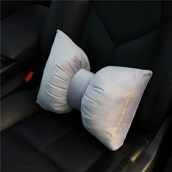Μαξιλάρι προσκέφαλου καθισμάτων αυτοκινήτου, βελούδινο, χαριτωμένο μαξιλάρι κεφαλής, αυχένας μέσης, αναπνεύσιμο, αποσπώμενο μαξιλάρι οσφυϊκής πλάτης Αξεσουάρ αυτοκινήτου