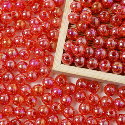 30/50/100kom Imitacija prirodnog kamena AB Okrugle akrilne perle Kristalne napuknute perle za izradu nakita DIY narukvica 10 mm