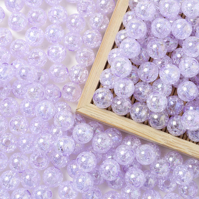 30/50/100kom Imitacija prirodnog kamena AB Okrugle akrilne perle Kristalne napuknute perle za izradu nakita DIY narukvica 10 mm