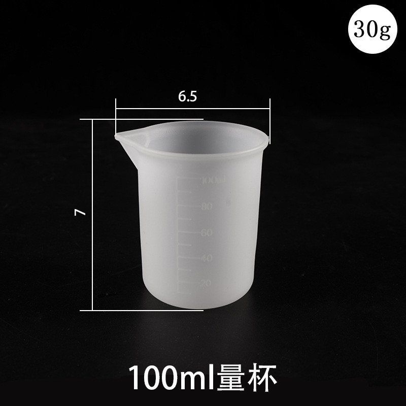 30ML-250ML Cupă de măsurare din silicon antiaderentă Cupă împărțită Bețișor de amestecare din silicon DIY Instrument din rășină epoxidica Accesorii pentru realizarea de bijuterii