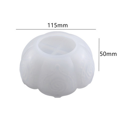 Rose Lotus Bol de depozitare Oglindă Mold Silicon DIY Cristal Rășină Epoxidică