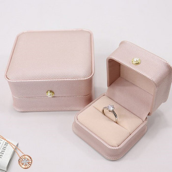 Hot Sale Pink Ring Box Κολιέ Συσκευασία Organizer Κοσμήματα Συσκευασία Μαζική συσκευασία δώρου Θήκη σκουλαρίκι Κουτί δώρου