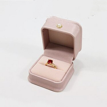 Hot Sale Pink Ring Box Κολιέ Συσκευασία Organizer Κοσμήματα Συσκευασία Μαζική συσκευασία δώρου Θήκη σκουλαρίκι Κουτί δώρου