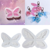 Butterfly Elf Wings futóhomok kiegészítők Kristály epoxigyanta forma szilikon forma barkácsolás dekoráció öntőeszközök