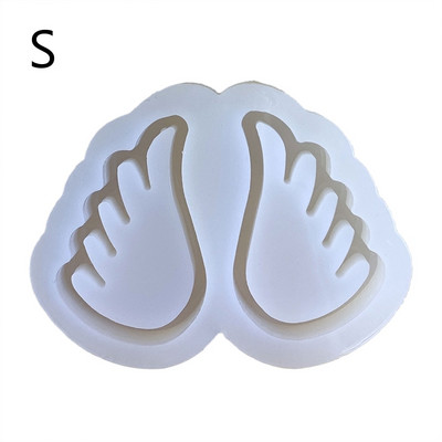 Butterfly Elf Wings futóhomok kiegészítők Kristály epoxigyanta forma szilikon forma barkácsolás dekoráció öntőeszközök