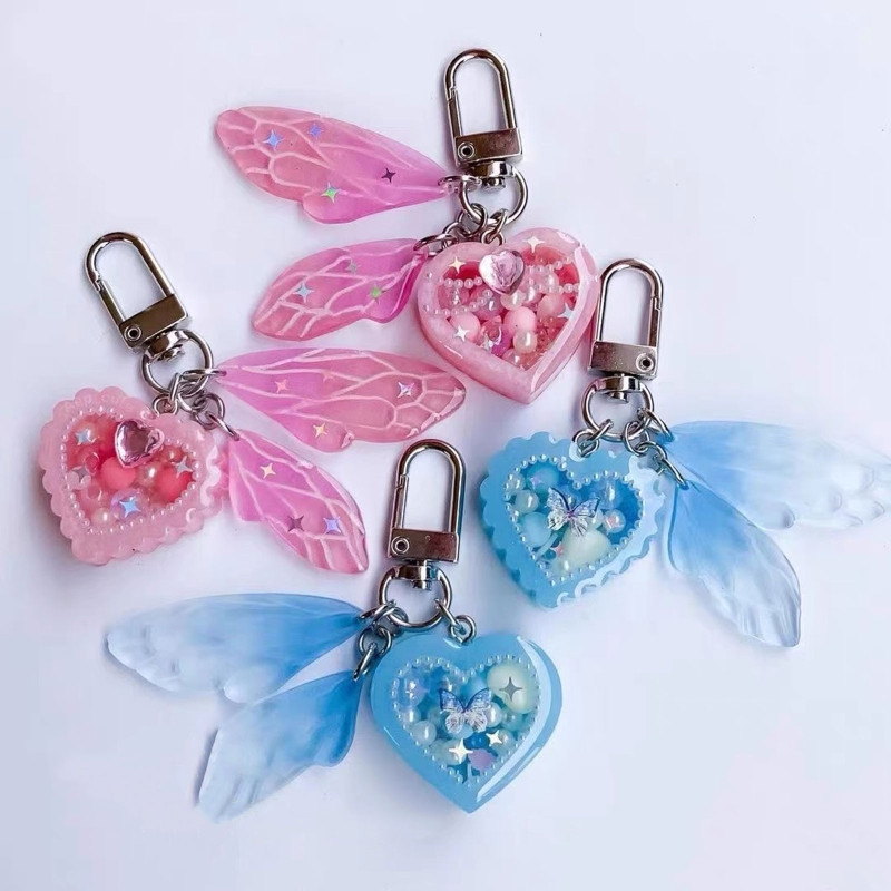 Butterfly Elf Wings futóhomok kiegészítők Kristály epoxigyanta forma szilikon forma barkácsolás dekoráció öntőeszközök