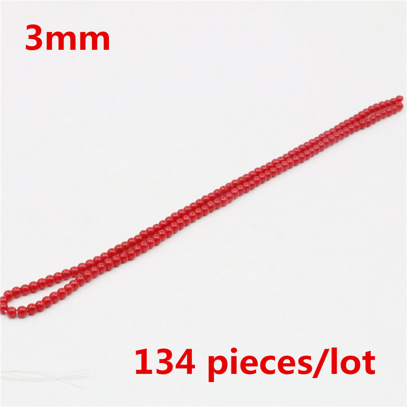 Nagyker 3/4/6/8/10/12/14/16mm Red Shell Pearl Kerek laza gyöngyök ékszerekhez Choker készítés Diy karkötő ékszerek