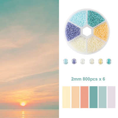 1 kutija staklenih perli sa češkim šarmom od kristala odstojnika staklenih perli za izradu nakita Kompleti za izradu ručno rađenog pribora Set dodataka