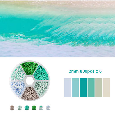 1 kutija staklenih perli sa češkim šarmom od kristala odstojnika staklenih perli za izradu nakita Kompleti za izradu ručno rađenog pribora Set dodataka