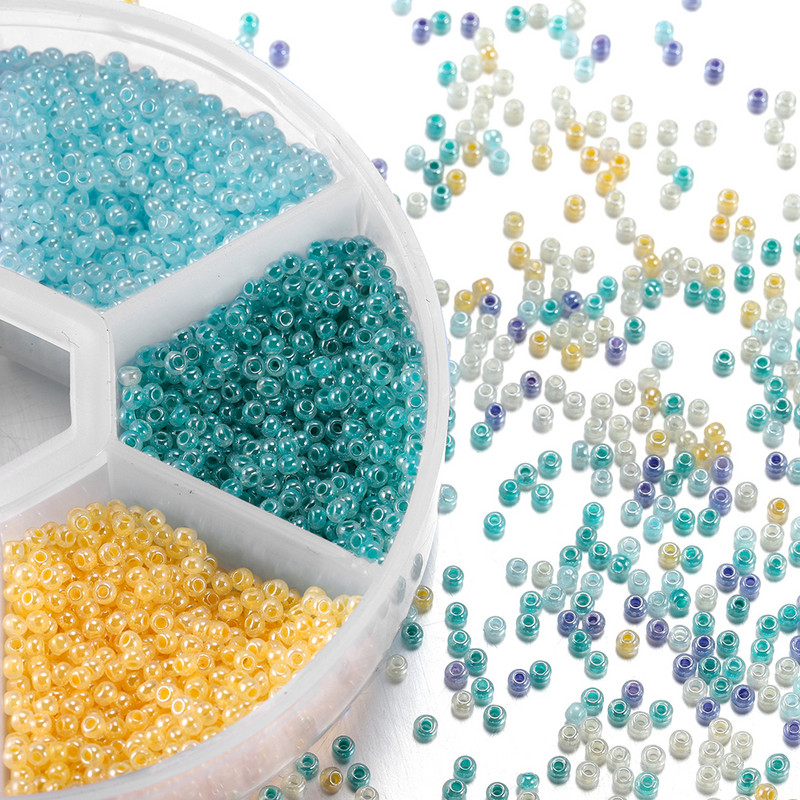 1 kutija staklenih perli sa češkim šarmom od kristala odstojnika staklenih perli za izradu nakita Kompleti za izradu ručno rađenog pribora Set dodataka