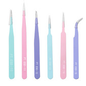 Alat za izradu nakita od epoksidne smole u 6 stilova, ružičasta pinceta od nehrđajućeg čelika za DIY rukotvorine od smole, dodaci za izradu nakita, alati