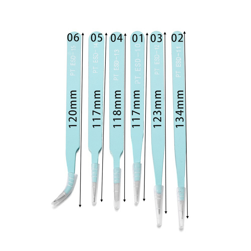 Alat za izradu nakita od epoksidne smole u 6 stilova, ružičasta pinceta od nehrđajućeg čelika za DIY rukotvorine od smole, dodaci za izradu nakita, alati