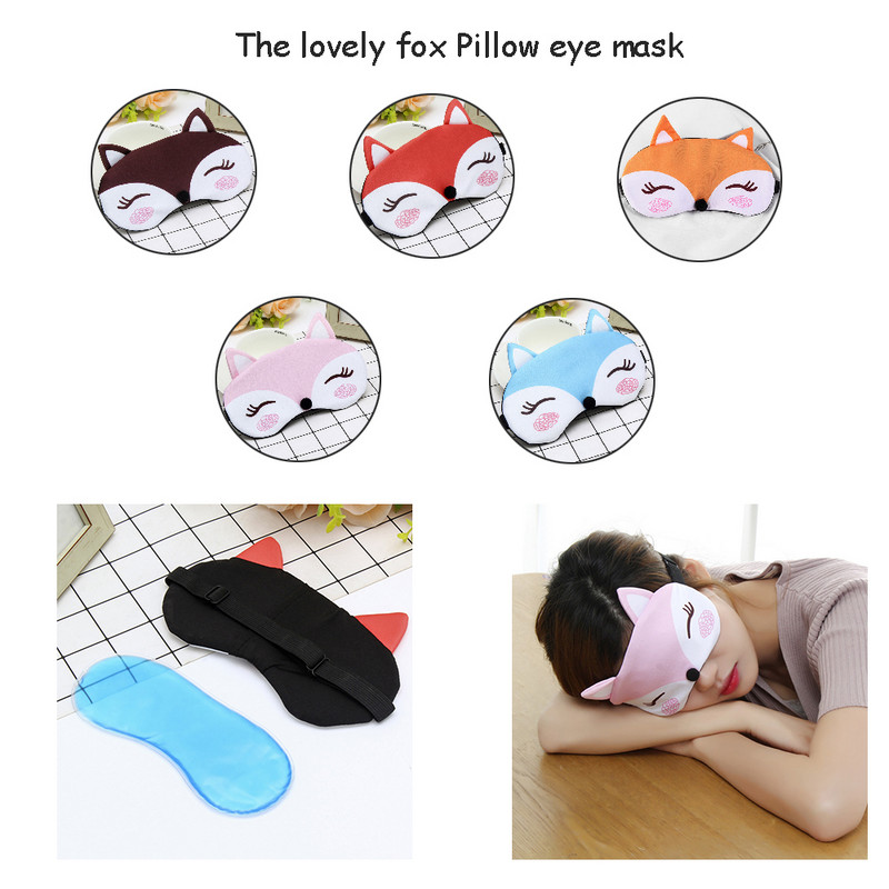 JINSERTA Lovely Fox Animal Pamuk Pamuk U Shape Jastuk za Vrat Automobil Kućni Putni Jastuk Nap Health Care Jastuk za djecu Kid Adult