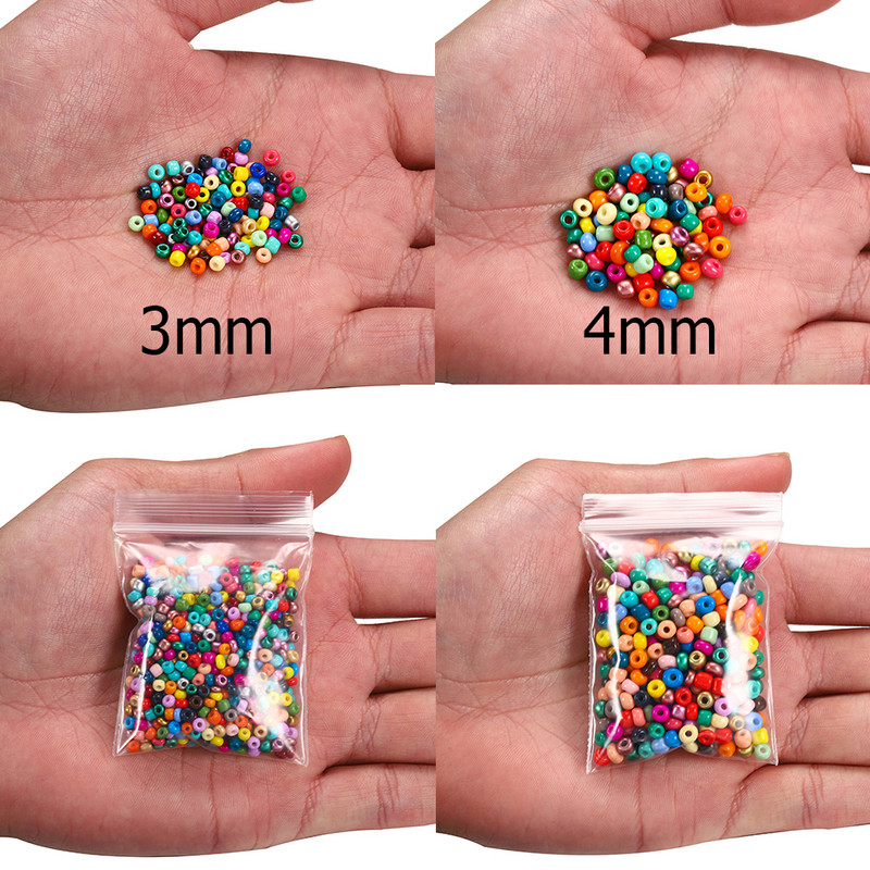 3 mm 4 mm šarm perle odstojnika od češkog stakla za DIY narukvice, ogrlice, naušnice, pribor za izradu nakita