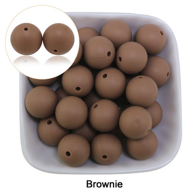 Nove silikonske perle od zobenih pahuljica od 20 kom, sive boje Bule, rumenilo od zobene kaše, 15 mm, dječje zubiće za žvakanje, DIY okrugla labava kuglica za narukvicu, veleprodaja