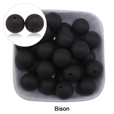 Nove silikonske perle od zobenih pahuljica od 20 kom, sive boje Bule, rumenilo od zobene kaše, 15 mm, dječje zubiće za žvakanje, DIY okrugla labava kuglica za narukvicu, veleprodaja