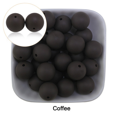 Nove silikonske perle od zobenih pahuljica od 20 kom, sive boje Bule, rumenilo od zobene kaše, 15 mm, dječje zubiće za žvakanje, DIY okrugla labava kuglica za narukvicu, veleprodaja