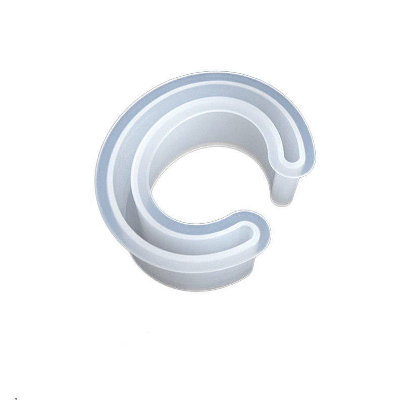 DM074 kalupi za narukvice u obliku slova C od smole otvorenog dizajna za narukvice Moldes De Silicona Para Resina Epoxi za izradu nakita Fai Da Te