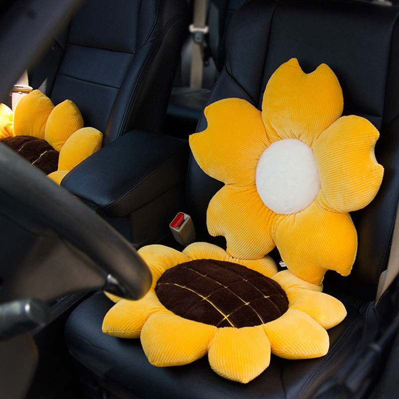 Slatki automobilski jastuk za vrat i lumbalni dio Punjeni meki pliš Jastuk za naslon za glavu Jastuk za struk Automatski sigurnosni jastuk za naslon sjedala Kompleti za automobile iz crtanih filmova