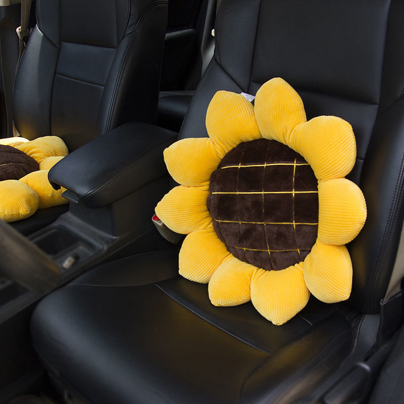 Slatki automobilski jastuk za vrat i lumbalni dio Punjeni meki pliš Jastuk za naslon za glavu Jastuk za struk Automatski sigurnosni jastuk za naslon sjedala Kompleti za automobile iz crtanih filmova