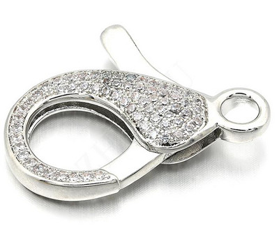 21*31 mm mesingane kubične cirkonijeve kopče od jastoga, kukice, DIY pribor za nakit, mješovite boje, rupa: 4 mm, model: VK56