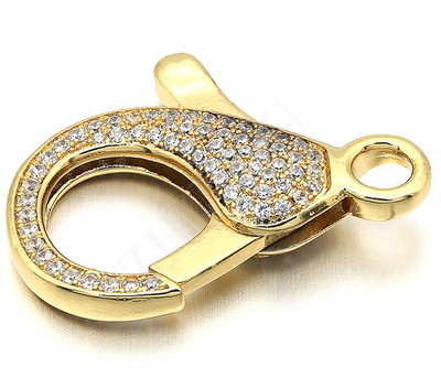 21*31 mm mesingane kubične cirkonijeve kopče od jastoga, kukice, DIY pribor za nakit, mješovite boje, rupa: 4 mm, model: VK56