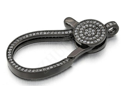 21*45 mm mesingane kubične cirkonske kopče za jastog, kukice za DIY pribor za nakit, mješovite boje, rupa: 3 mm, model: VK60