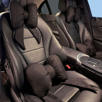 Μαλακό μαξιλάρι προσκέφαλου καθίσματος αυτοκινήτου Αναπνεύσιμο μαξιλάρι οσφυϊκής υποστήριξης Αυτόματο αποσπώμενο παχύρρευστο βαμβακερό λαιμό Ασφάλεια κιτ αυτοκινήτου