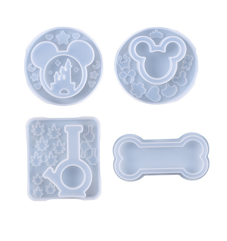 DIY kalup od kristalne epoksidne smole, zabavni Silikonski kalup za dvorac Mickey Head Castle Quicksand