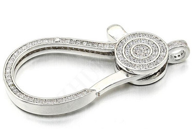 24 * 50 mm-es sárgaréz cirkónium homár kapcsok horgok barkács ékszerleletekhez, vegyes színben, lyuk: 3,5 mm, modell: VK62