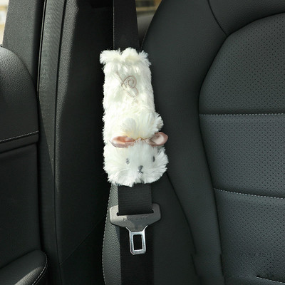 Cartoon Προσκέφαλο αυτοκινήτου Μαξιλάρια λαιμού βελούδινη πλάτη καθίσματος Μαξιλάρι οσφυϊκής υποστήριξης Κάλυμμα ώμου για ζώνη ασφαλείας Universal αξεσουάρ αυτοκινήτου