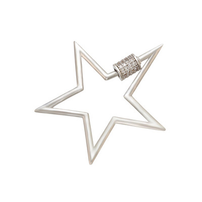 ZHUKOU 2020 CZ Crystal ÚJ villámcsillag Lock DIY Ékszerakasztók barkács kézzel készített nyaklánchoz Ékszer kiegészítők összetevői