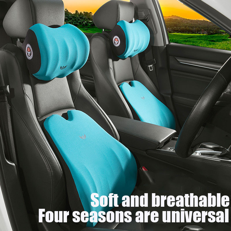 Prozračni automobilski jastuk za vrat 3D jastuk za naslon za glavu u automobilu od memorijske pjene Lumbalna podrška Jastuk za naslon za glavu Dodaci za automobil