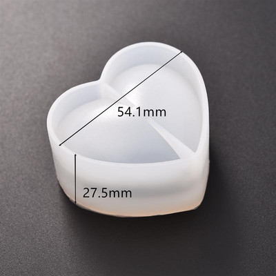 Smolasti kalup za nakit 3D dijamantni kalup u obliku srca u obliku UV epoksida za alate za izradu nakita