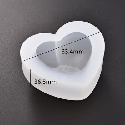 Smolasti kalup za nakit 3D dijamantni kalup u obliku srca u obliku UV epoksida za alate za izradu nakita