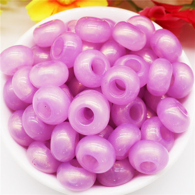 10 kom tirkiznog kamena plave boje 14x8 mm, europske perle s velikim rupama od 5 mm, klizeći privjesci za narukvicu Pandora, obrt za izradu nakita