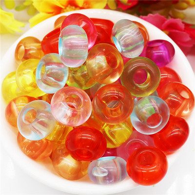 10 kom tirkiznog kamena plave boje 14x8 mm, europske perle s velikim rupama od 5 mm, klizeći privjesci za narukvicu Pandora, obrt za izradu nakita