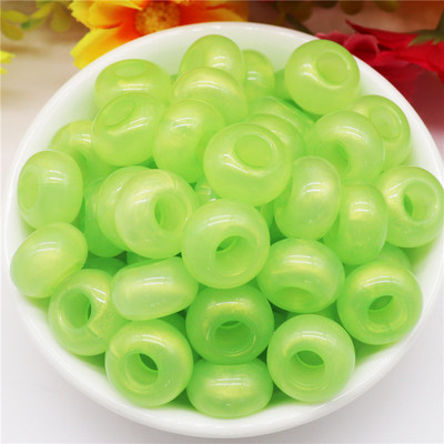 10 kom tirkiznog kamena plave boje 14x8 mm, europske perle s velikim rupama od 5 mm, klizeći privjesci za narukvicu Pandora, obrt za izradu nakita