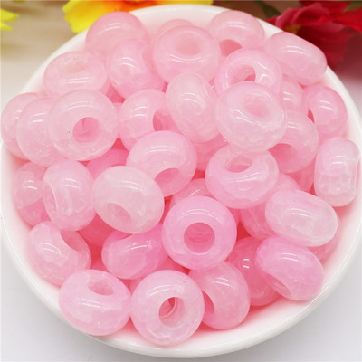 10 kom tirkiznog kamena plave boje 14x8 mm, europske perle s velikim rupama od 5 mm, klizeći privjesci za narukvicu Pandora, obrt za izradu nakita