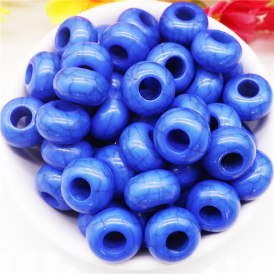 10 kom tirkiznog kamena plave boje 14x8 mm, europske perle s velikim rupama od 5 mm, klizeći privjesci za narukvicu Pandora, obrt za izradu nakita