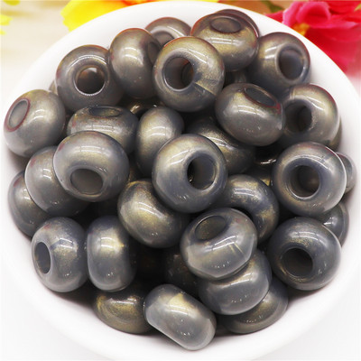 10 kom tirkiznog kamena plave boje 14x8 mm, europske perle s velikim rupama od 5 mm, klizeći privjesci za narukvicu Pandora, obrt za izradu nakita