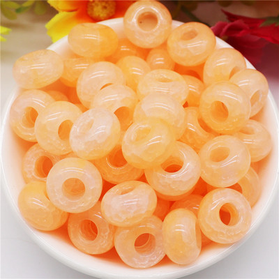 10 kom tirkiznog kamena plave boje 14x8 mm, europske perle s velikim rupama od 5 mm, klizeći privjesci za narukvicu Pandora, obrt za izradu nakita