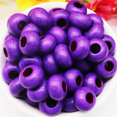 10 kom tirkiznog kamena plave boje 14x8 mm, europske perle s velikim rupama od 5 mm, klizeći privjesci za narukvicu Pandora, obrt za izradu nakita