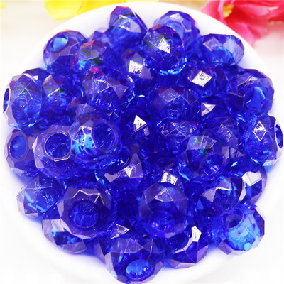 10 kom tirkiznog kamena plave boje 14x8 mm, europske perle s velikim rupama od 5 mm, klizeći privjesci za narukvicu Pandora, obrt za izradu nakita