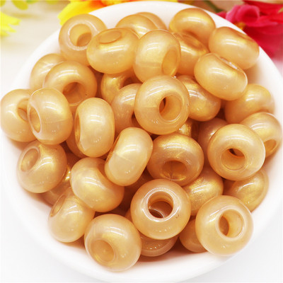 10 kom tirkiznog kamena plave boje 14x8 mm, europske perle s velikim rupama od 5 mm, klizeći privjesci za narukvicu Pandora, obrt za izradu nakita