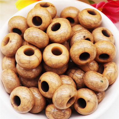 10 kom tirkiznog kamena plave boje 14x8 mm, europske perle s velikim rupama od 5 mm, klizeći privjesci za narukvicu Pandora, obrt za izradu nakita