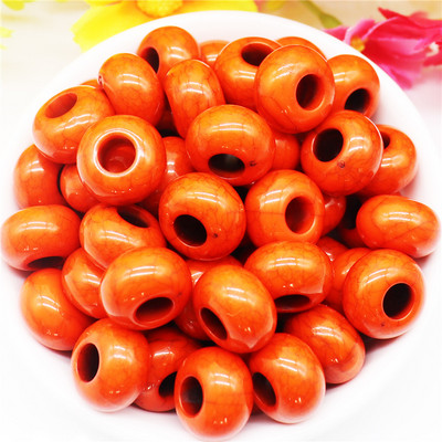 10 kom tirkiznog kamena plave boje 14x8 mm, europske perle s velikim rupama od 5 mm, klizeći privjesci za narukvicu Pandora, obrt za izradu nakita